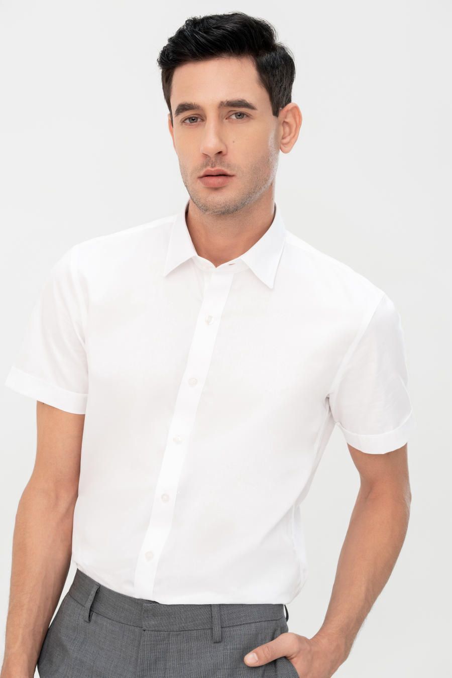 Sơ mi ngắn tay MR032-WH