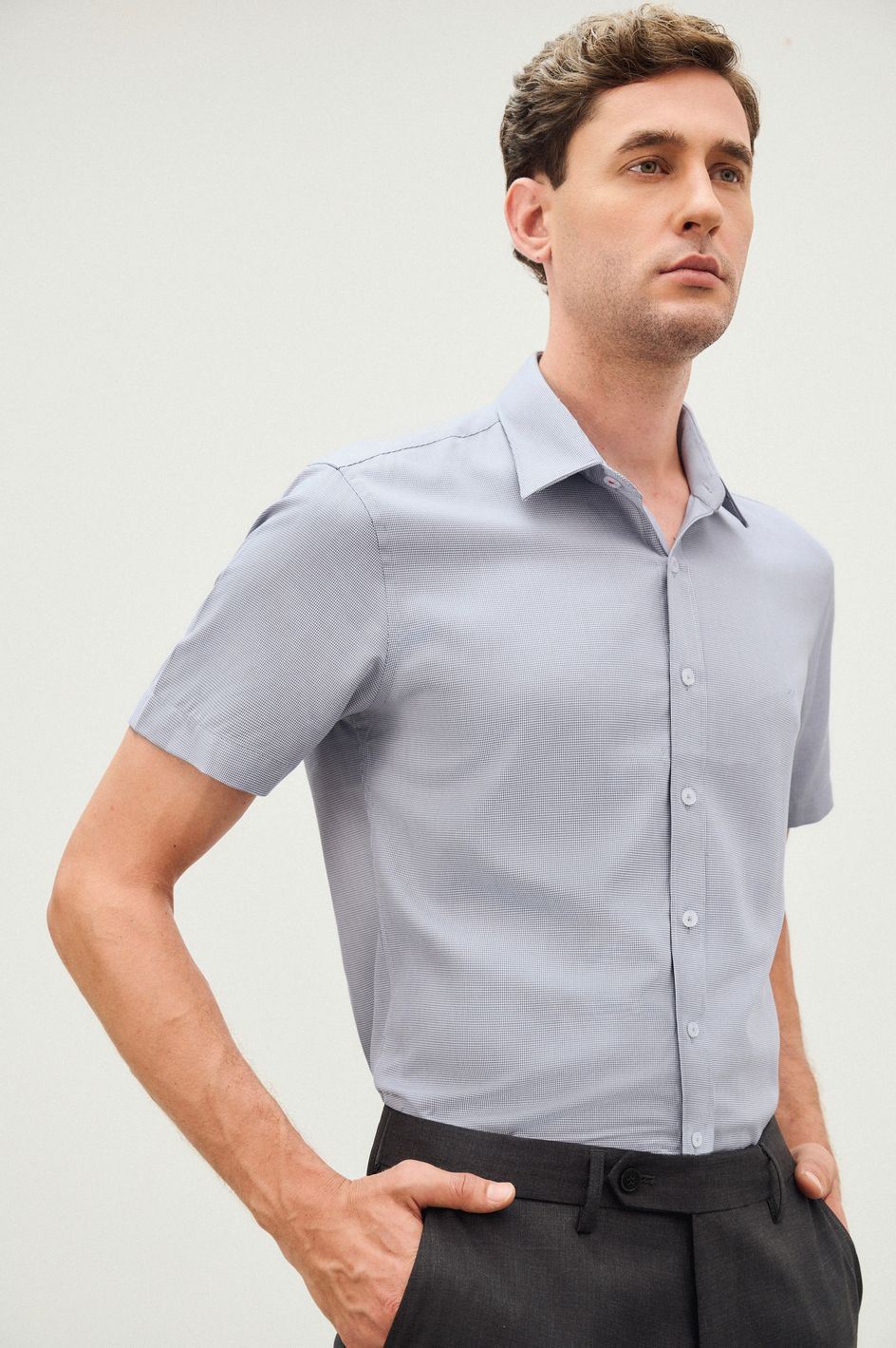 Sơ mi ngắn tay MR035-GR