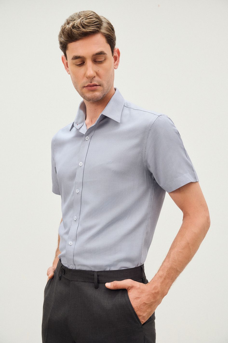 Sơ mi ngắn tay MR035-GR