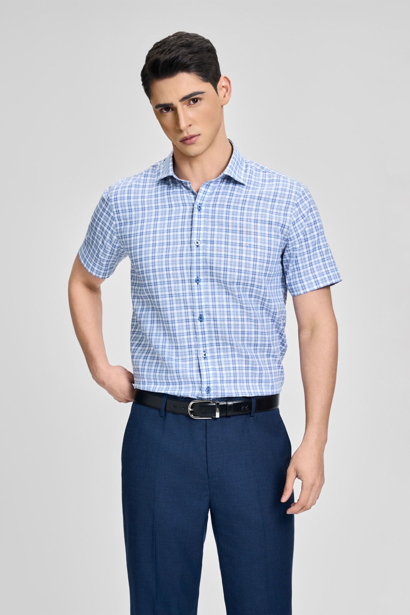 Sơ mi ngắn tay MR047-NV