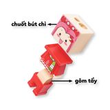  Bộ chuốt bút chì và gôm tẩy lắp ráp Lớp Học Mật Ngữ - Minime Cam 