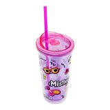  Ly ống hút 2 lớp 600ML - Mihi Mana Cup Purple - MISTHY 