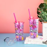  Ly ống hút 2 lớp 600ML - Mihi Mana Cup Purple - MISTHY 