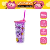  Ly ống hút 2 lớp 600ML - Mihi Mana Cup Purple - MISTHY 