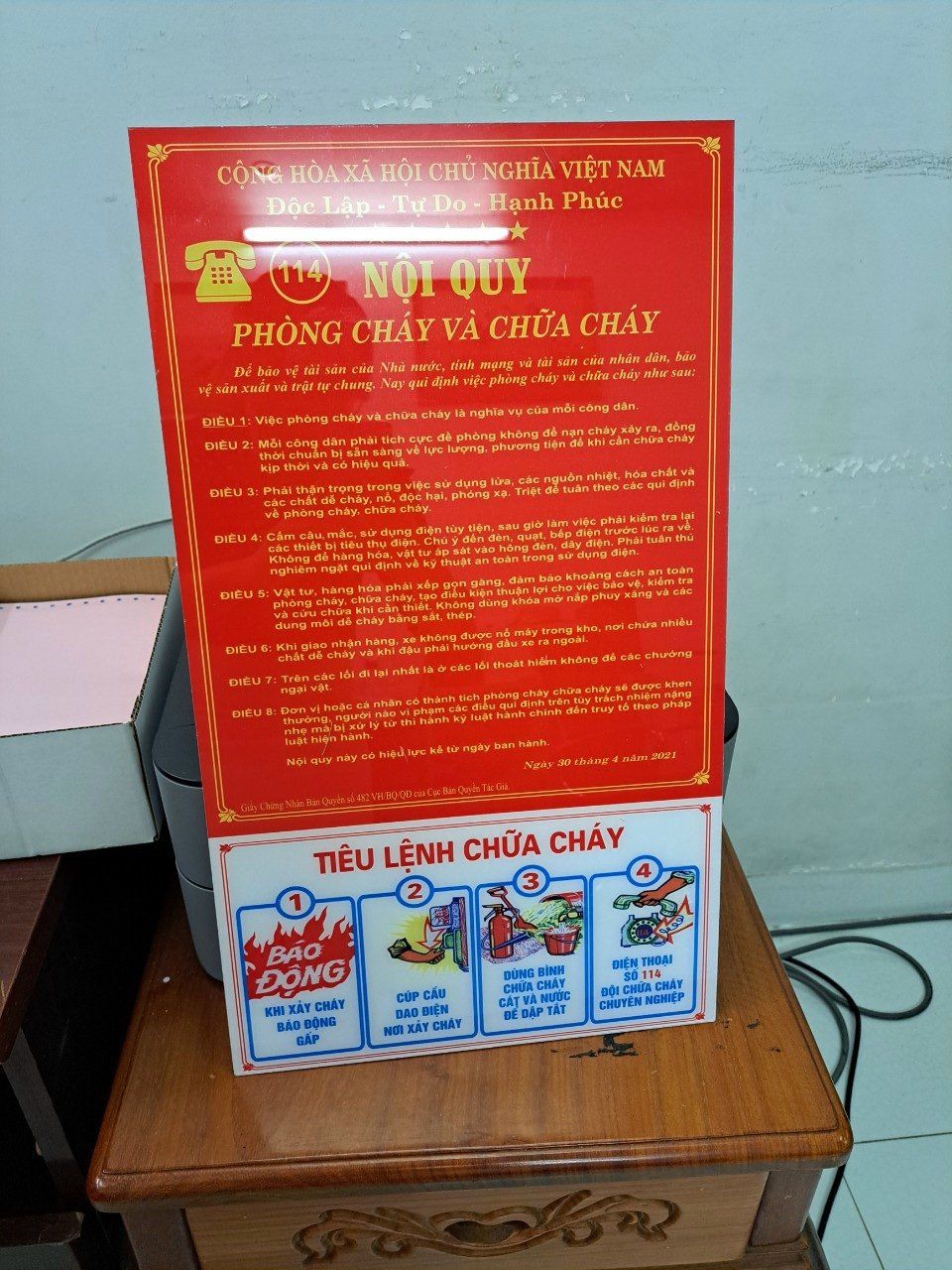 NỘI QUY TIÊU LỆNH MICA 2 TRONG 1