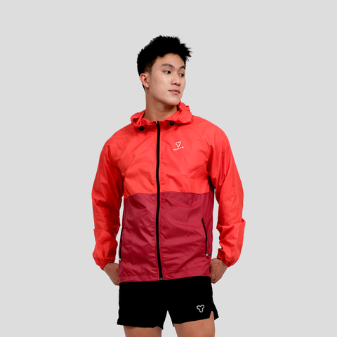 Áo Khoác Thể Thao UNISEX MOTIVE JACKET Supper Light - Màu Đỏ Phối