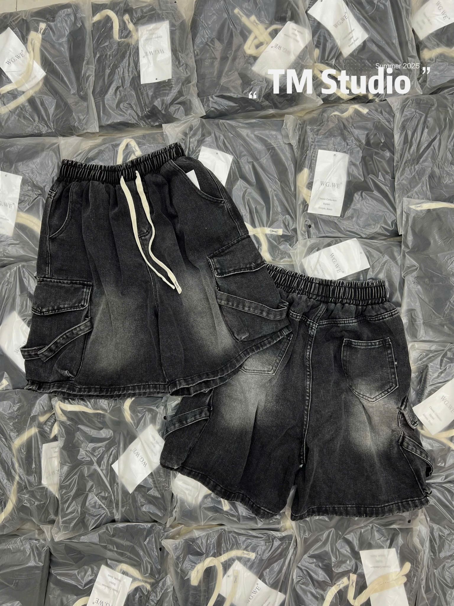 Quần jeans form ngố túi hộp phong cách y2k - H2