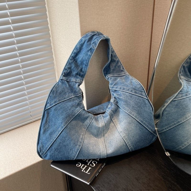 Túi xách jeans kẹp nách phong cách cá tính - A2