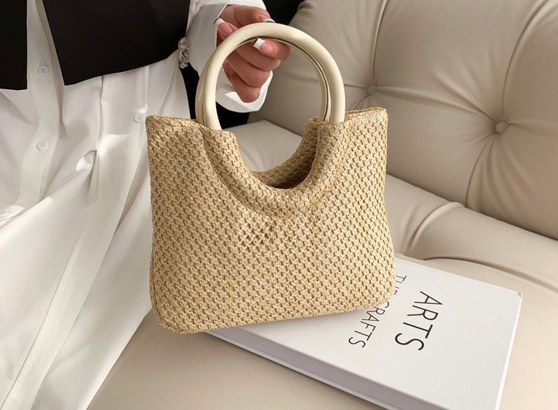 Túi xách đan cói dáng vuông nhỏ thời trang - T71