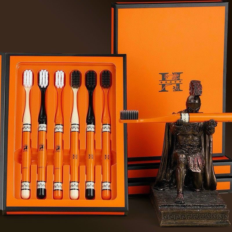 Set 6 chiếc bàn chải đánh răng lông mềm - HERMES - PK14