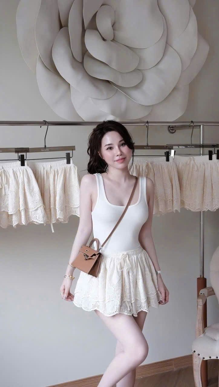 Set áo ba lỗ mix chân váy thô tầng dây rút - H123 - HÀNG SALE LỖ KO ĐỔI TRẢ DƯỚI MỌI HÌNH THỨC