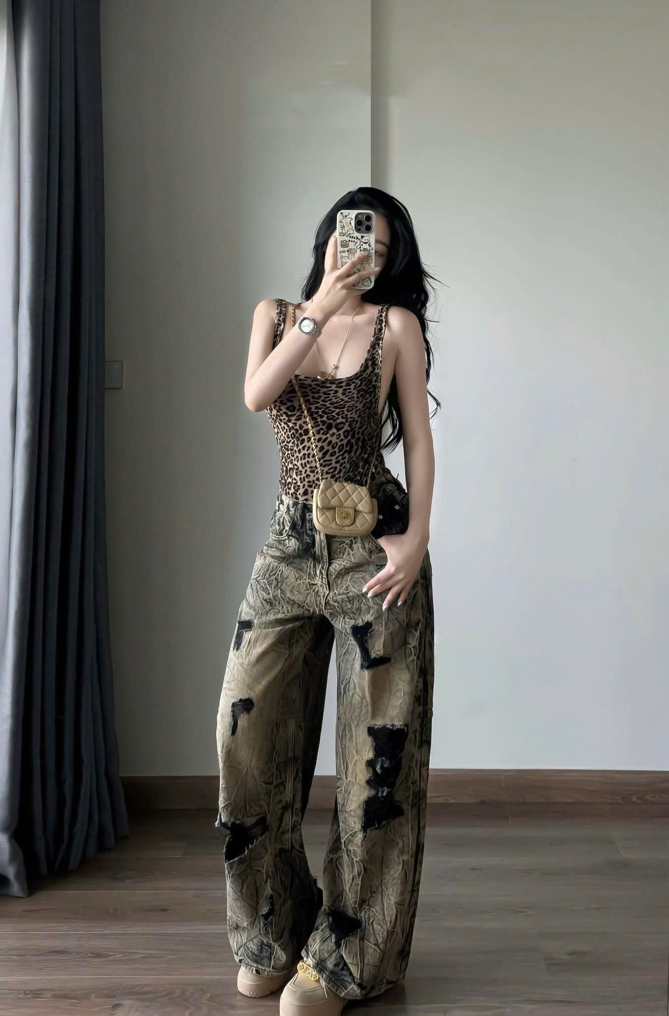 Áo bodysuit da beo siêu tôn dáng - H250