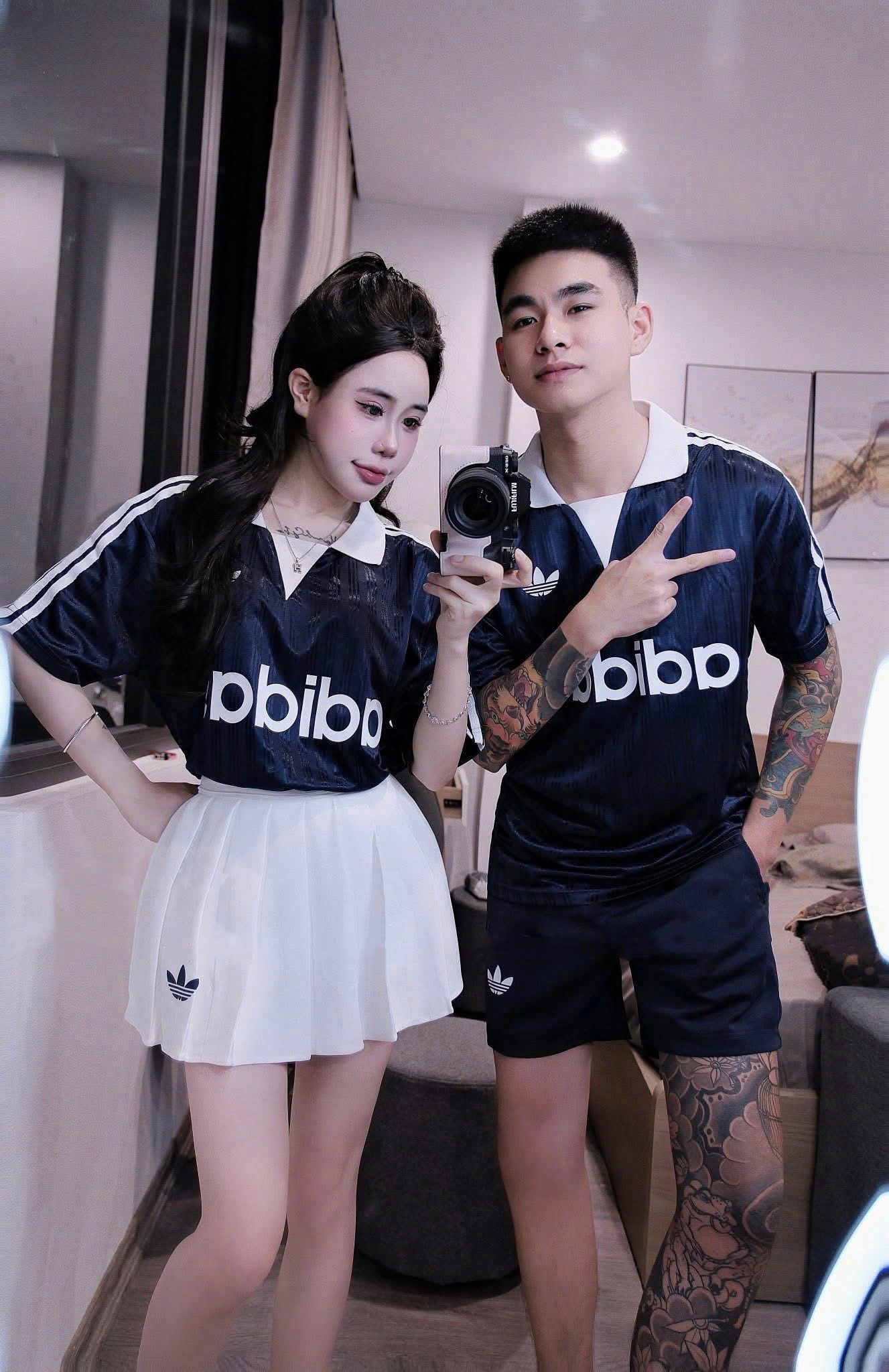 Set NAM áo thể thao cổ polo adidas mix quần short - XANH - T422 (M<55KG, L<65KG)