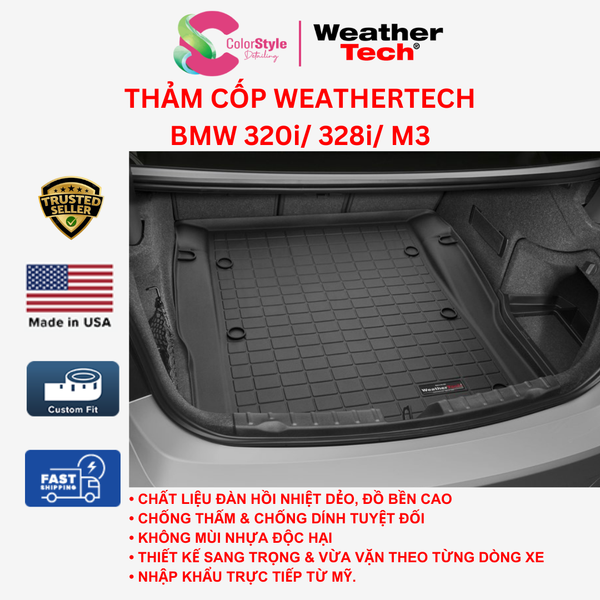 Thảm cốp WeatherTech BMW 320i/ 328i/ M3 COLORSTYLE DETAILING