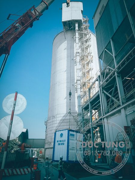  DT00028 Fabrication and installation of chimney combustion chamber for INSEE cement factory 