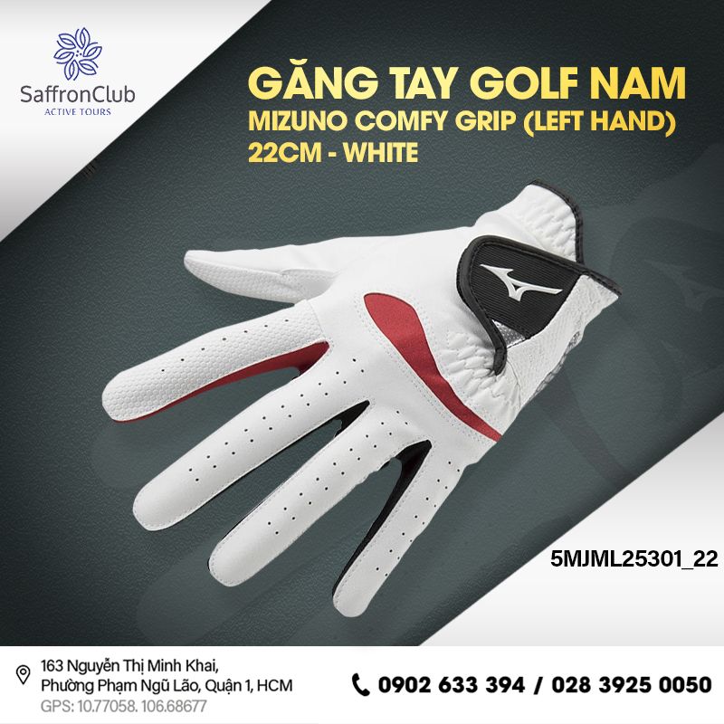  Găng tay golf nam MIZUNO Comfy Grip (Left hand) 