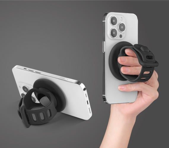 Magnetic Fitness Phone Mount Black