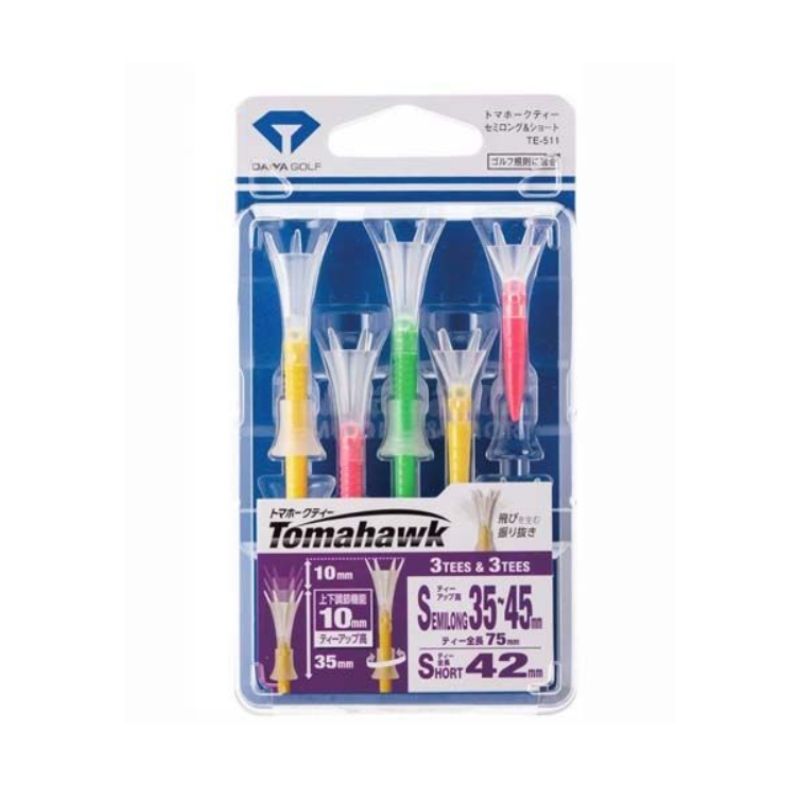 Tee Golf Tomahawk Tee Semi-long & Short DAIYA
