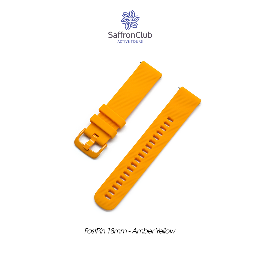 Fast Pin 18mm Band - Amber Yellow