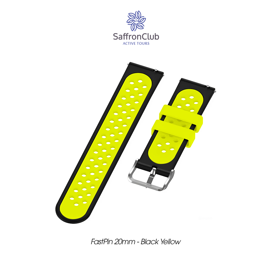 Fast Pin 20mm Band - Black/Yellow