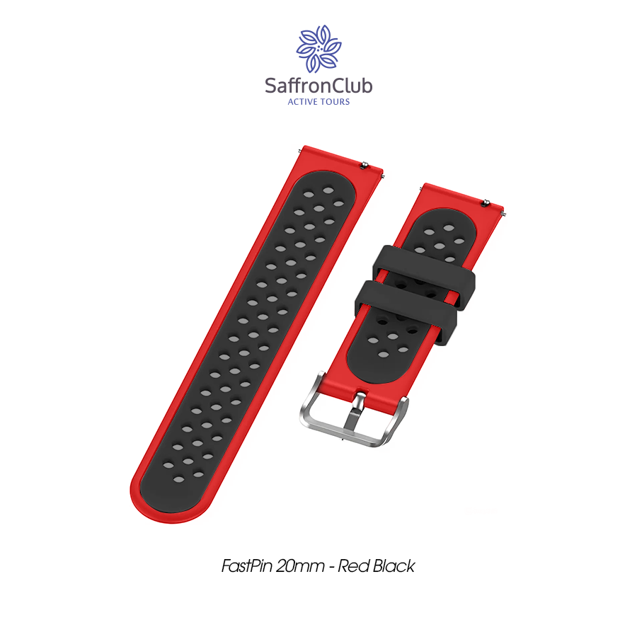 Fast Pin 20mm Band - Red/Black