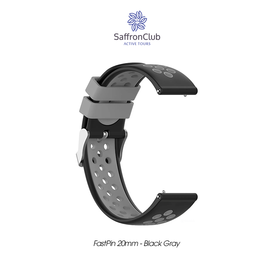 Fast Pin 20mm Band - Black/Gray