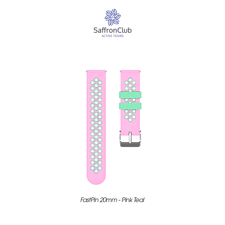 Fast Pin 20mm Band - Pink Teal