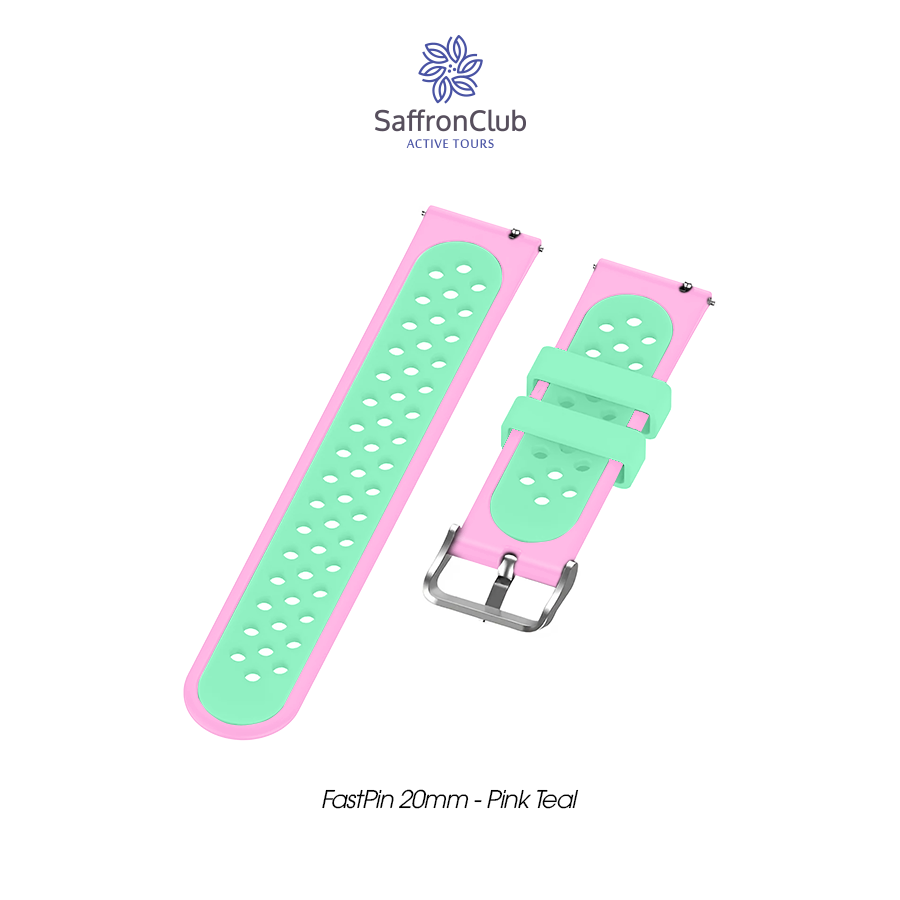 Fast Pin 20mm Band - Pink Teal