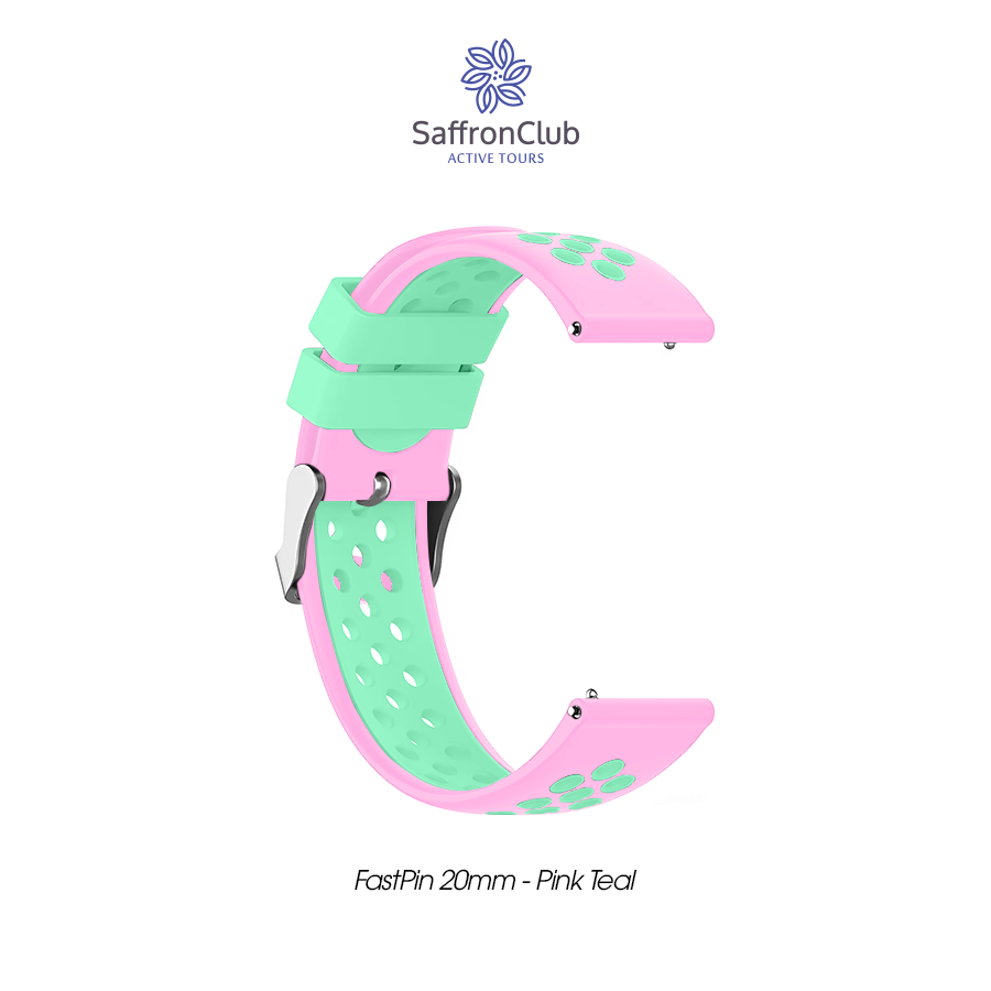 Fast Pin 20mm Band - Pink Teal