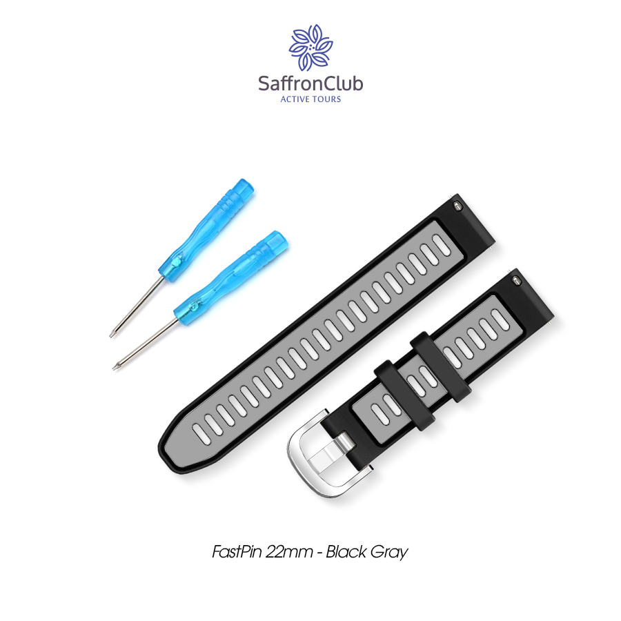 Fast Pin 22mm Band - Black/Gray