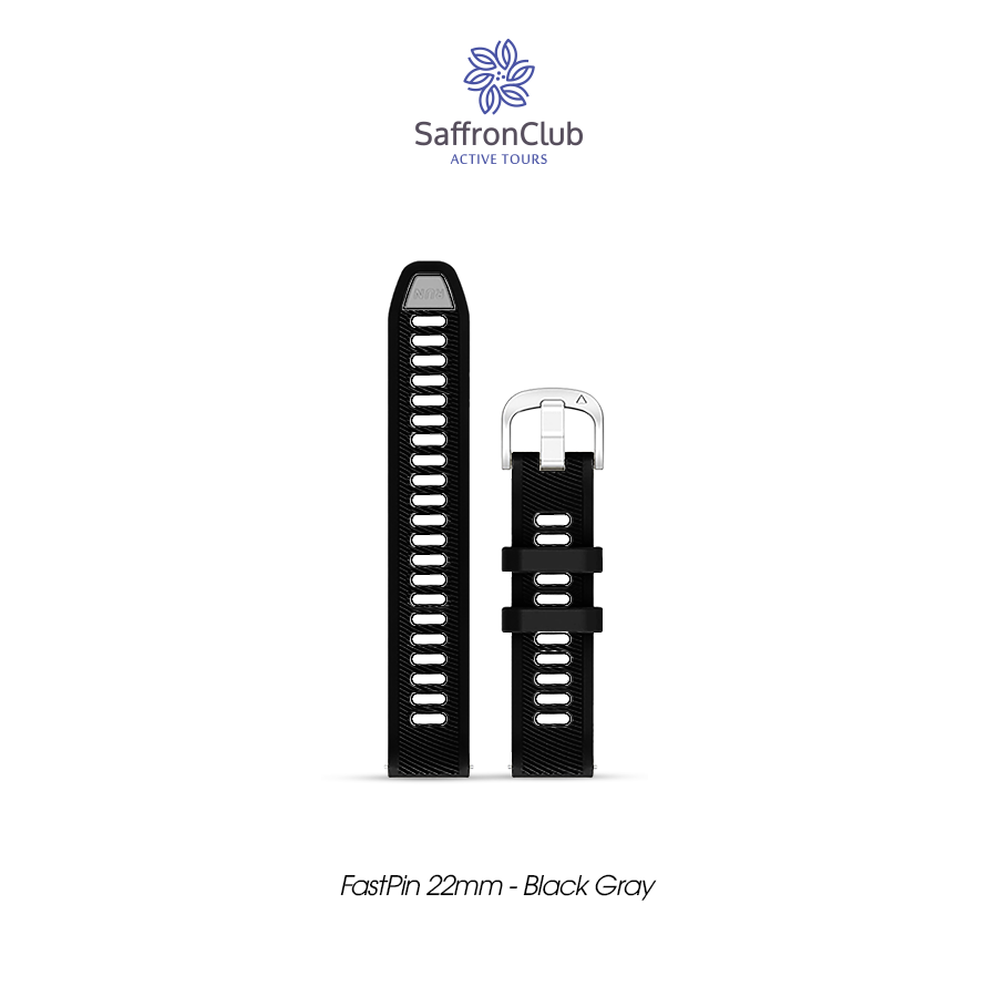 Fast Pin 22mm Band - Black/Gray