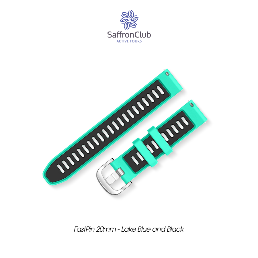 Fast Pin 20mm Band - Lake Blue/Black