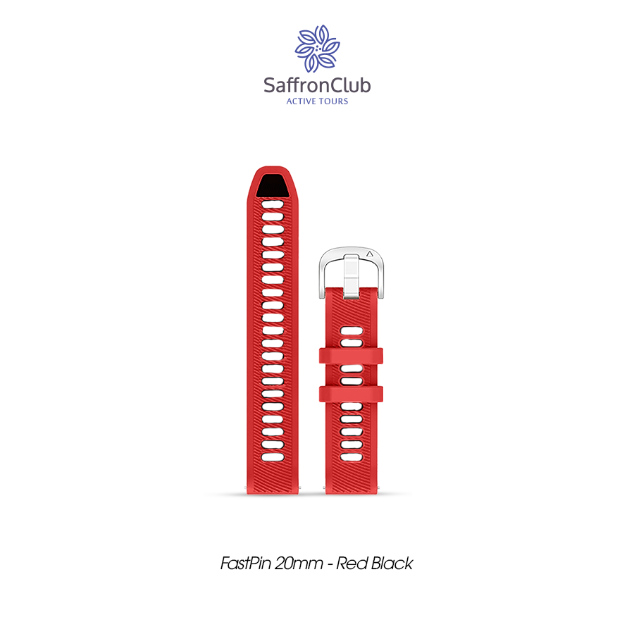 Fast Pin 20mm Band - Red/Black