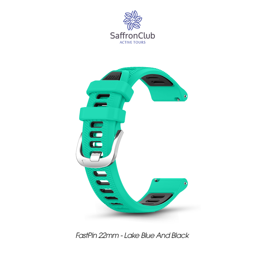 Fast Pin 22mm Band - Lake Blue/Black