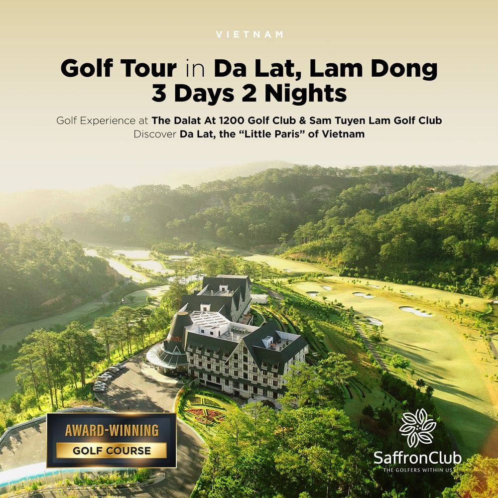 Da Lat Golf (Da Lat 1200 Golf + Sam Tuyen Lam Golf + Sightseeing) - 3 Days 2 Nights