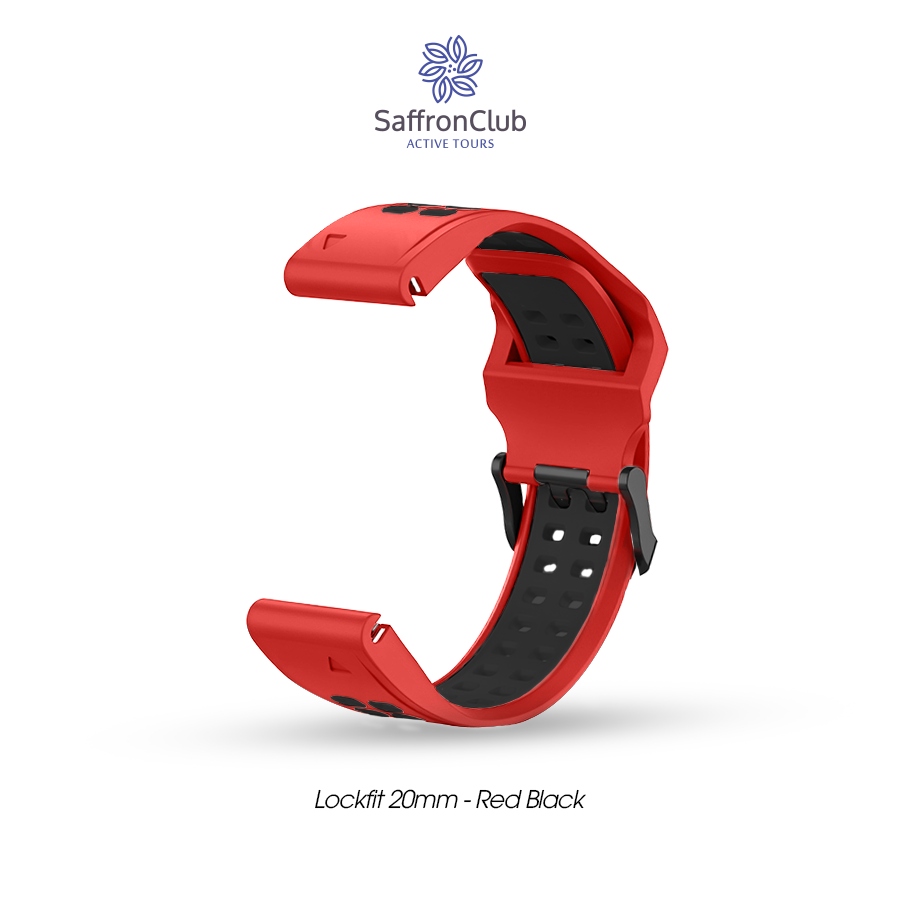Lock Fit 20mm Band - Red/Black