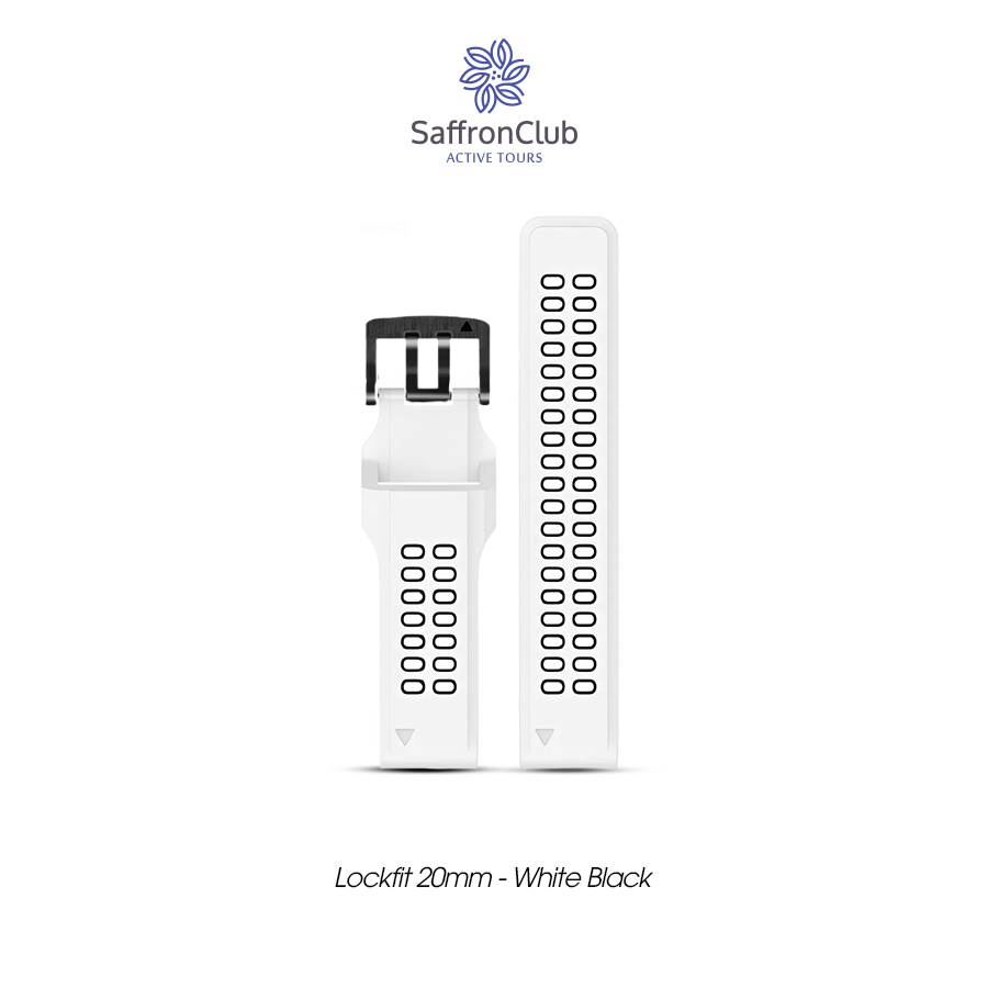 Lock Fit 20mm Band - White/Black