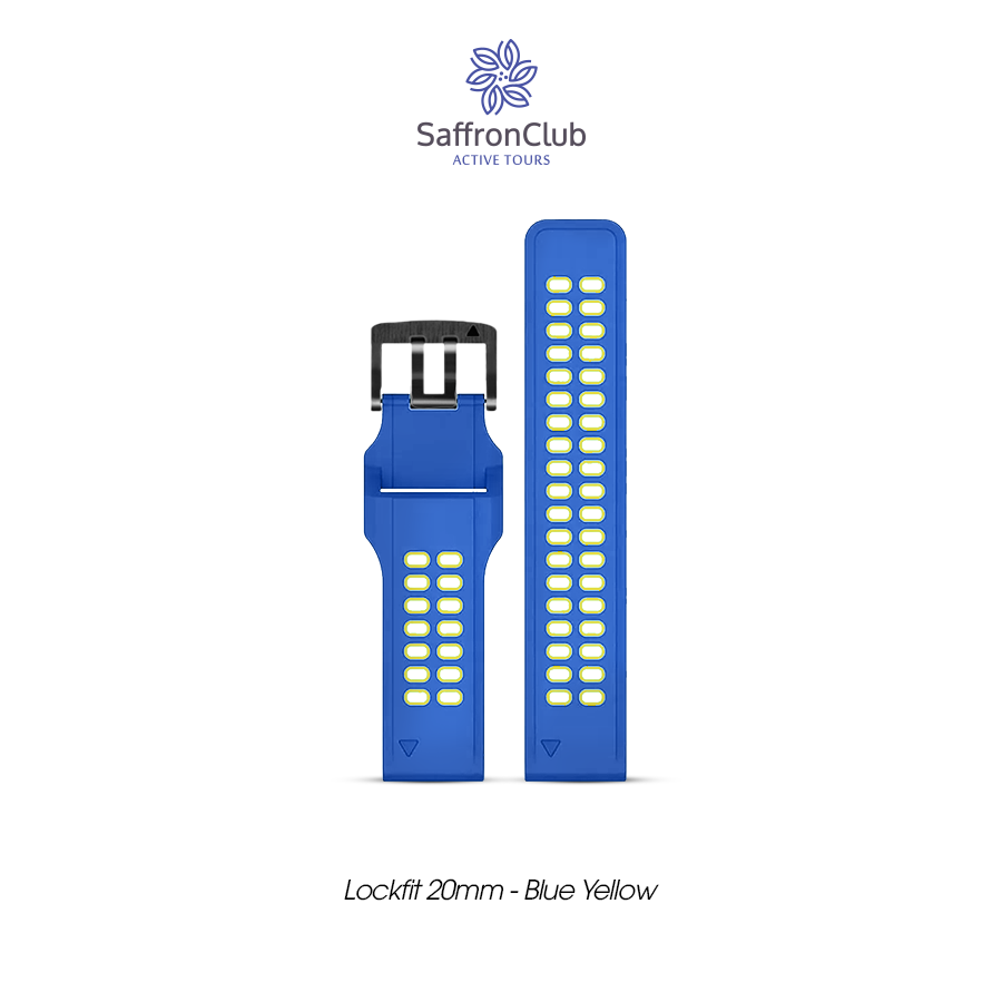 Lock Fit 20mm Band - Blue/Yellow