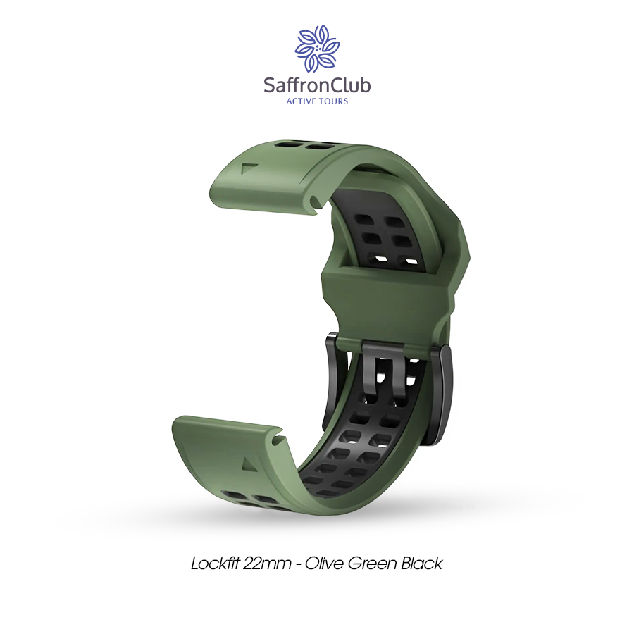 Lock Fit 22mm Band - Military Green/Black