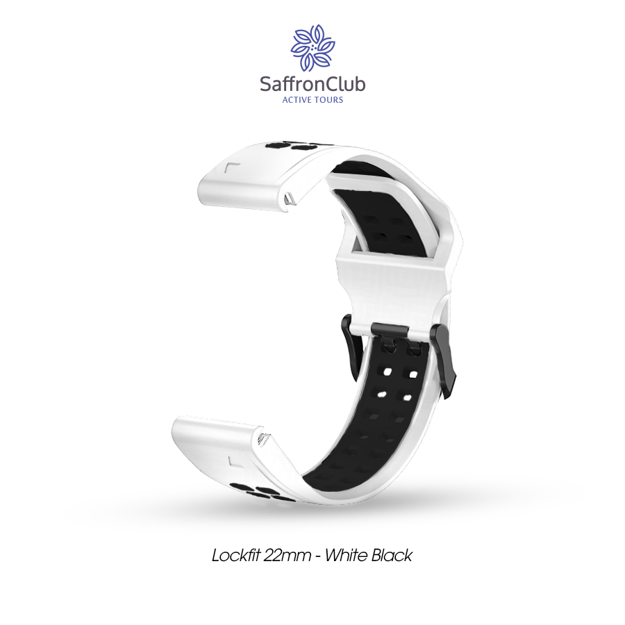Lock Fit 22mm Band - White/Black