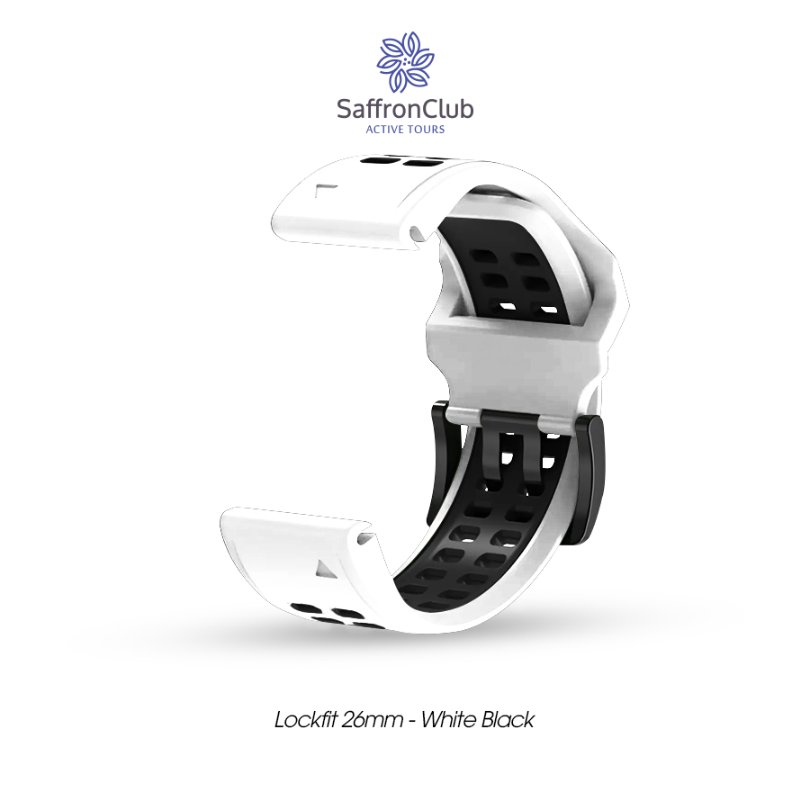 Lock Fit 26mm Band - White/Black