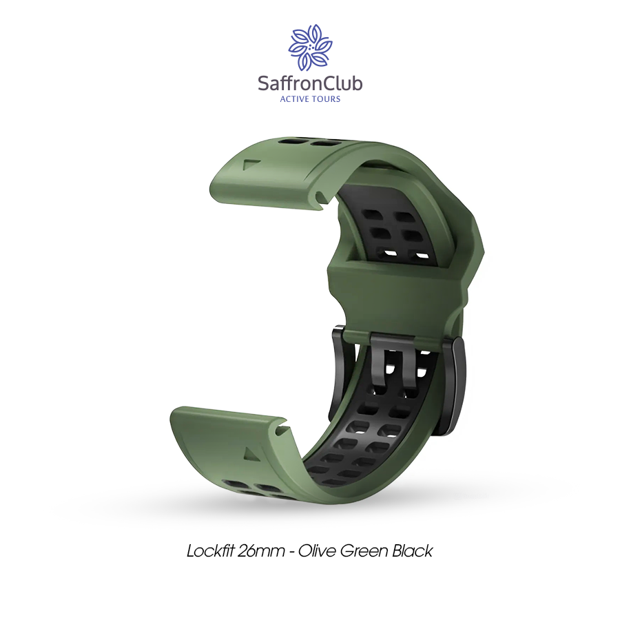 Lock Fit 26mm Band - Military Green/Black