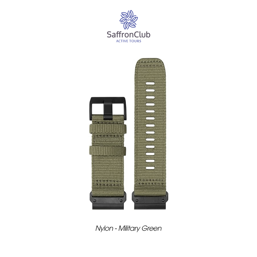Lock Fit 22mm Nylon Band - Military Green