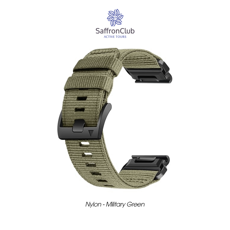 Lock Fit 22mm Nylon Band - Military Green