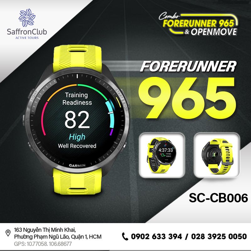  Combo tai nghe SHOKZ OpenMove & đồng hồ GARMIN Forerunner 965 