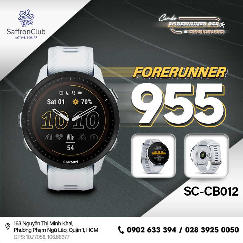 Combo tai nghe SHOKZ OpenRun Pro & đồng hồ GARMIN Forerunner 955