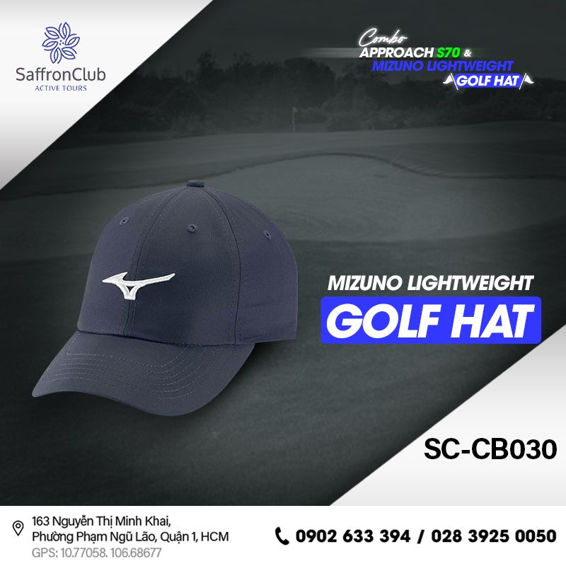 Combo GARMIN Approach S70 White/Grey & MIZUNO Lightweight Golf Hat