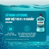  Combo 2 Nước Súc Miệng Listerine Hơi Thở Thơm Mát 750ml/Chai Cool Mint Mouthwash 