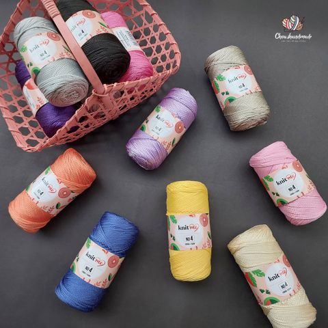 Sợi Midi No 4 nhập khẩu từ Knitme, đan móc túi ví, đồ trang trí nội thất