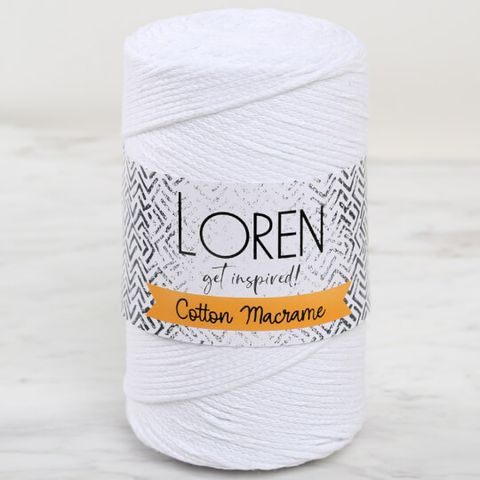 Sợi LOREN COTTON MACRAME, nhập khẩu từ Loren, đan móc túi, giỏ xách, nón